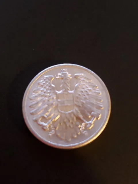 Austria 2 Groschen 1957 Aluminum Coin