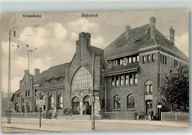 13198234 - Graudenz Bahnhof Feldpost Landw.-Inf.-Rest. Nr. 101 4. Komp. 2.