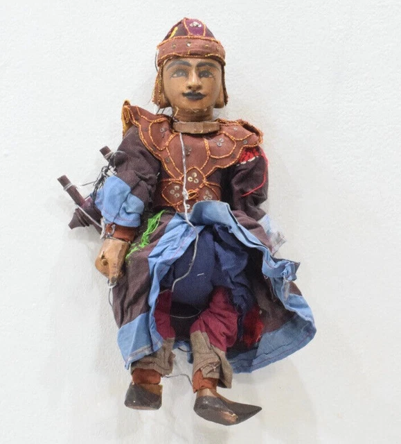 Puppet Marionette Wood Burmese Puppet Folk Art
