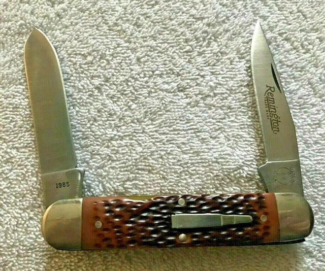 Remington One R4353 Woodsman Two Blades Knife, 1985, New In Box