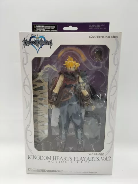 Play Arts Vol.2 Cloud Kingdom Hearts Action Figure USED Very Good F/S