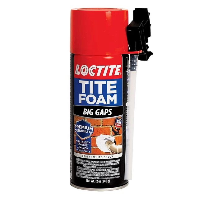 Loctite Tite Foam PU sealant(White), Expanding Foam for large gaps filling