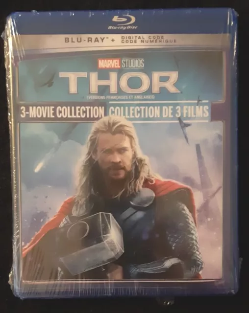 MARVEL STUDIOS THOR 3 MOVIE COLLECTION BLURAY & DIGITAL SET Brand New