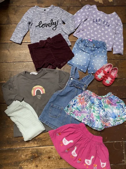 Baby girls bundle 18-24 months 10 items dresses jumpers shorts Next Jojo maman