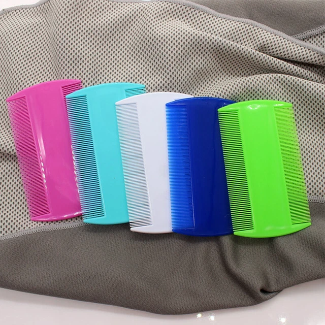 Double Sided Comb Fine Tooth Comb Lice Hair Itchy Pet Dog Cat Children Adult