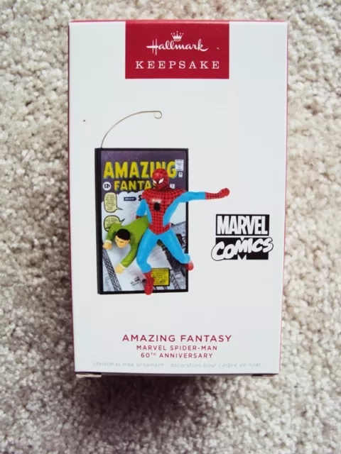 Hallmark Keepsake Ornament Amazing Fantasy Marvel Spider-Man 60th Anniversary