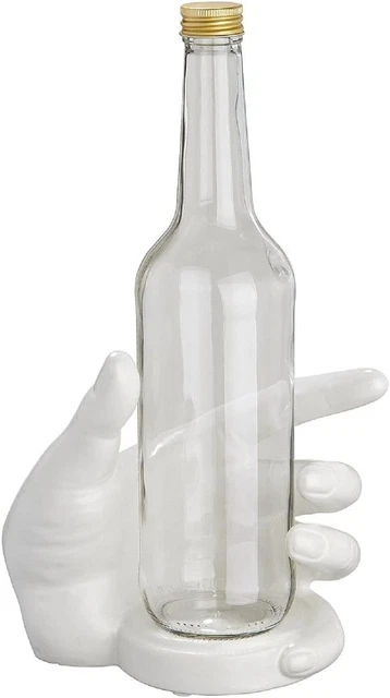 Gilda mano in ceramica mano portabottiglie di vino portabottiglie scultura
