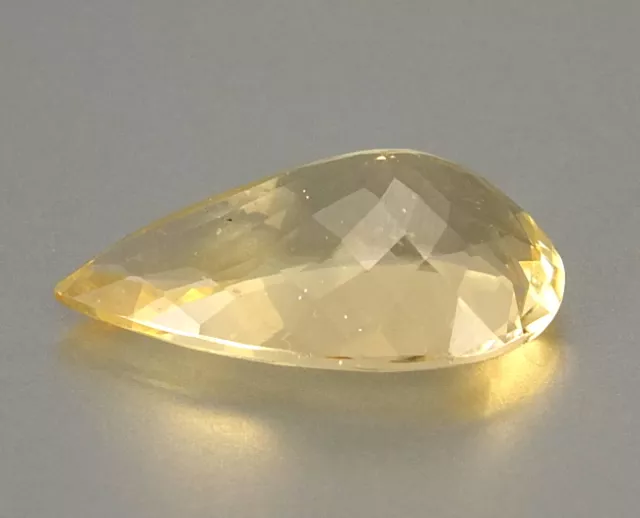 SHOLA véritable 12,36 ct héliodore jaune clair naturel (béryl doré) du Brésil 3