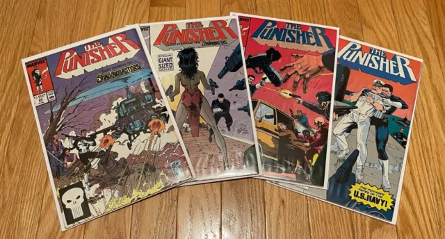 Marvel Comics Punisher (1987) 24 25 26 27 FN/VF to VF- Larsen Navy 4 Book Lot