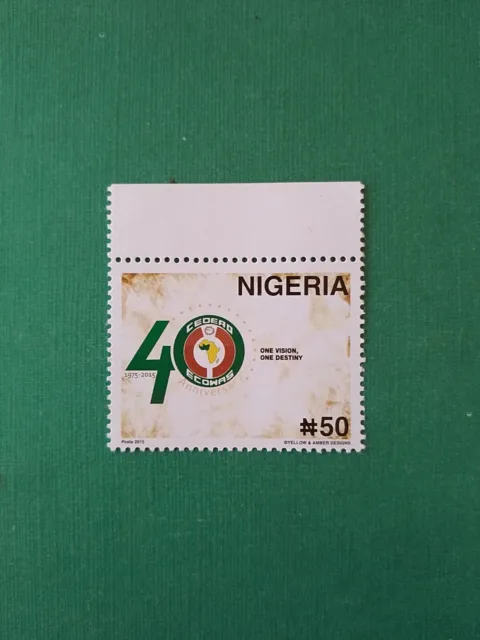 NIGERIA 50N émission Conjointe 40eme Anniversaire CEDEAO ECOWAS neuf MNH 2015