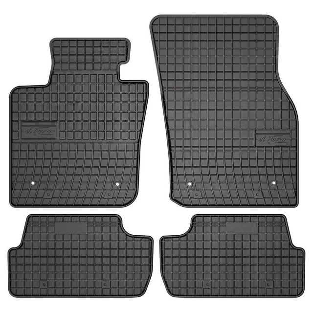 Jeu Complet De Tapis De Sol Caoutchouc Rezaw-Plast Pour Nissan NV300 (2016+) - Noir, Antidérapant - Neuf