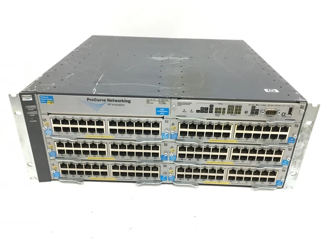 HP Procurve 5406ZL J8697A 144-Port PoE Gigabit Switch W/ 6x J8702A 2x PSU