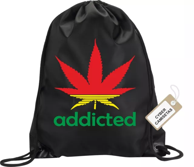 Mochila Bolsa Saco Marihuana Canabis Hierba Jamaica Bolso Gimnasio Deporte