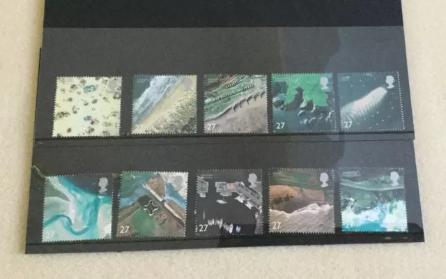 GB stamps- 2002 – Coastlines – Set of 10 stamps - MNH