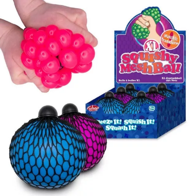 Tobar Xl Squishy Mesh Ball 9Cm - 38497 Stress Reliever Fidget Sensory