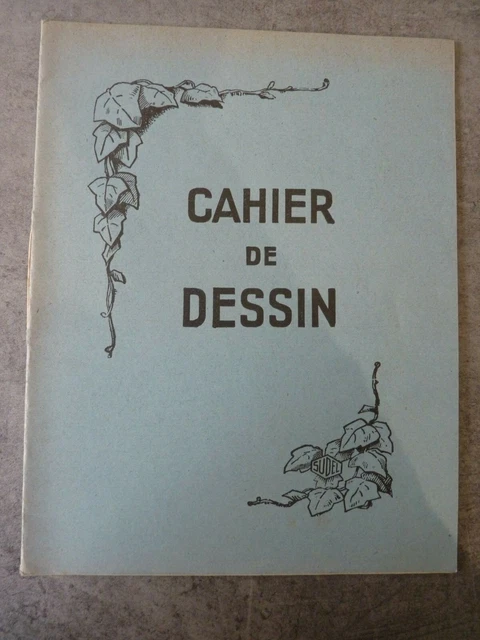 ANCIEN CAHIER DESSIN - vintage années 60 -dessin Le Lot EUR 4,00