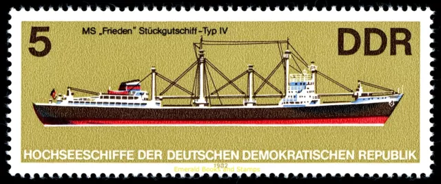 EBS East Germany DDR 1982 - Ocean-going Ships - Michel 2709-2714 - MNH** 2