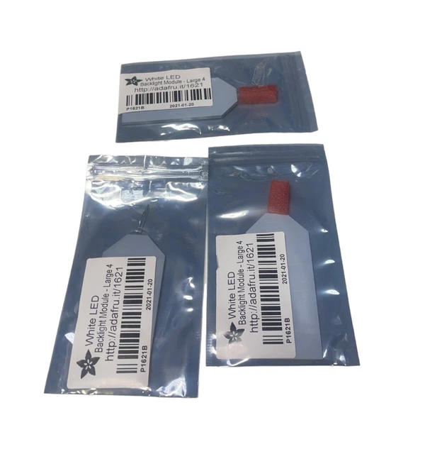 Adafruit P1621B White LED Backlight Module - Large (LOT OF 3) **FREE SHIPPING**