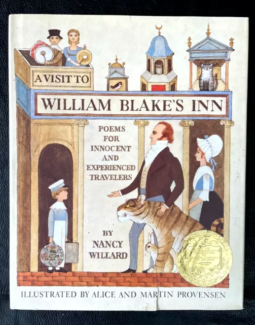 A VISIT TO WILLIAM BLAKE'S INN ~ 1st ed. HC DJ book, Provensen, G+/VG, Caldecott