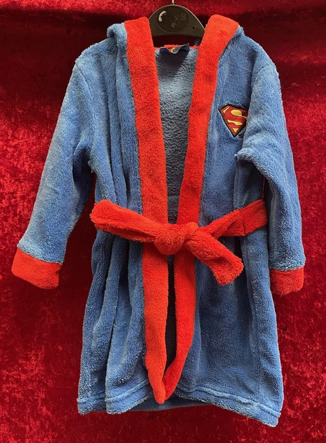 TESCO BOYS SUPERBABY Red Blue Dressing Gown Size 9 12 mths. SW159 10.75 PicClick UK