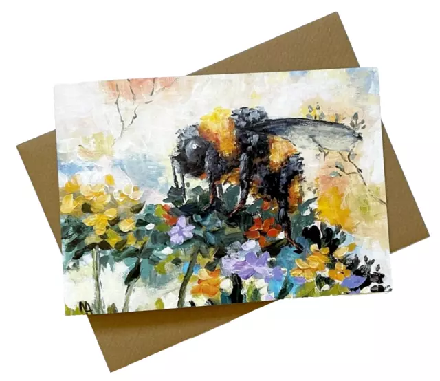 Greeting cards of ''Bumblebee''. Illustrative Greetings Cards All Occasions