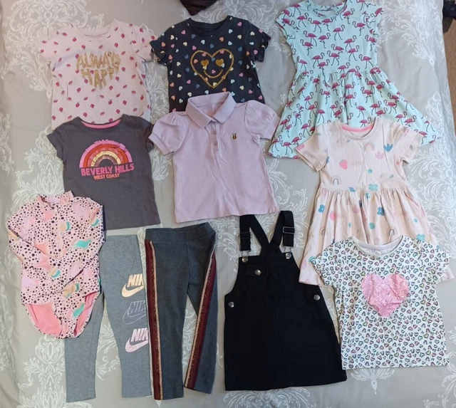 Girls Clothing Bundle Dress Legging Tshirt - Age 3 Yrs- Nike Tu Primark M&S Next
