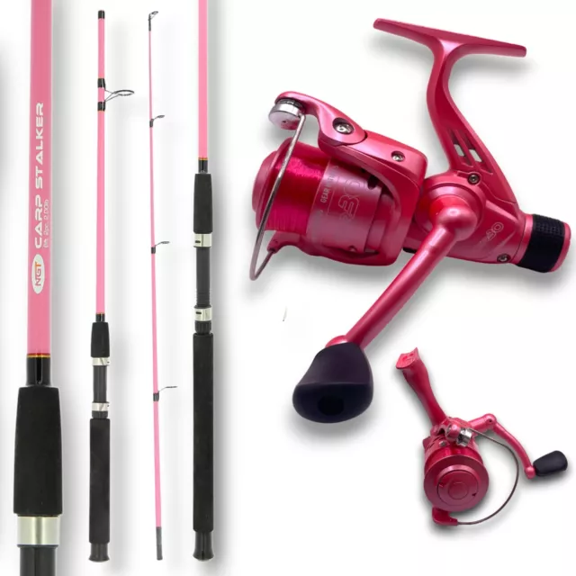 PINK ROD AND Reel Set With Pink Tackle Box For Kids Girls Fishing Set  Spinning £44.95 - PicClick UK