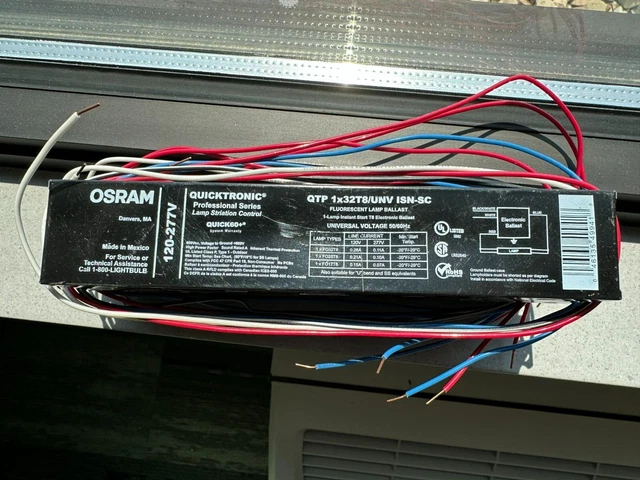 Lot 3 Osram Sylvania QTP 1x32T8/UNV ISN-SC Electronic M-volt Fluorescent Ballast