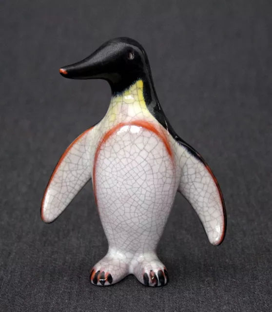 Walter Bosse Karlsruher Majolika Keramik Figur Pinguin