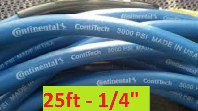 25ft CarpetClean 3000 PSI Blue Steel Braid Solution Hose Continental USA Neptune