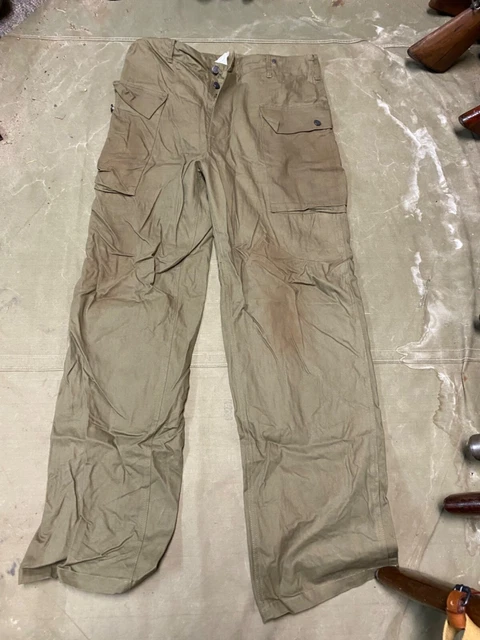 Pantalon De Pluie Goretex Army Allemand MVP - Taille 34-38 Olive Avec Bretelles Ajustables