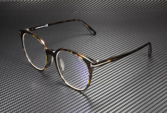 Tom Ford FT5671-F-B 052 Dark Havana Clear Lens Plastic 55 mm Women's Eyeglasses