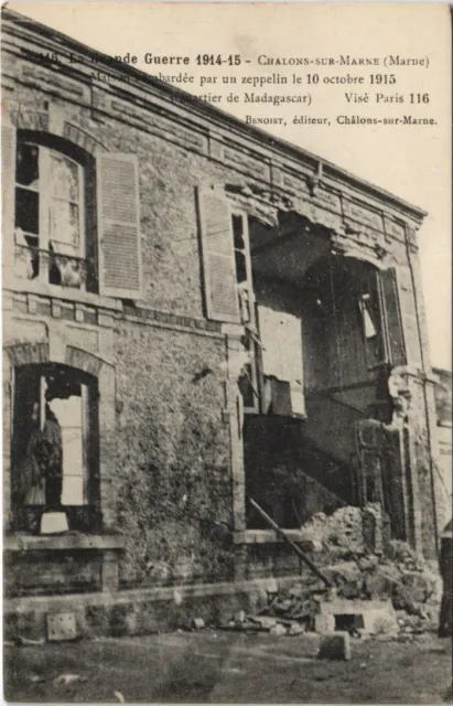 CPA Great War 1914-15 CHALONS-on-MARNE Bombarded House (125944)