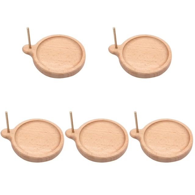 5x Spool Halter Runde 2-in-1 Manuelle Perlen Platte Perle Container