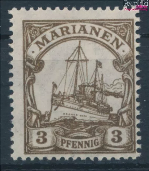 Marianas (German. Colony) 20 with hinge 1919 Ship Imperial Yacht Hohen (10214234