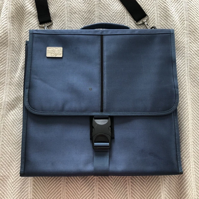Bolso mensajero estilo recortado libro de recortes estuche de viaje azul marino plegable