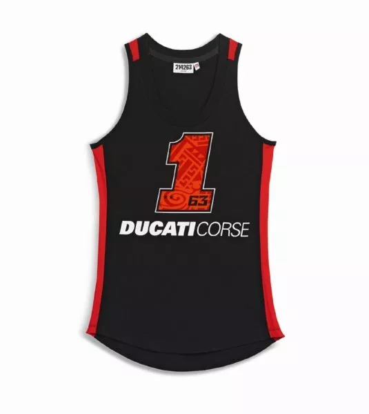 Ducati Corse Pecco Bagnaia Pb #1 Noir Ligne Débardeur