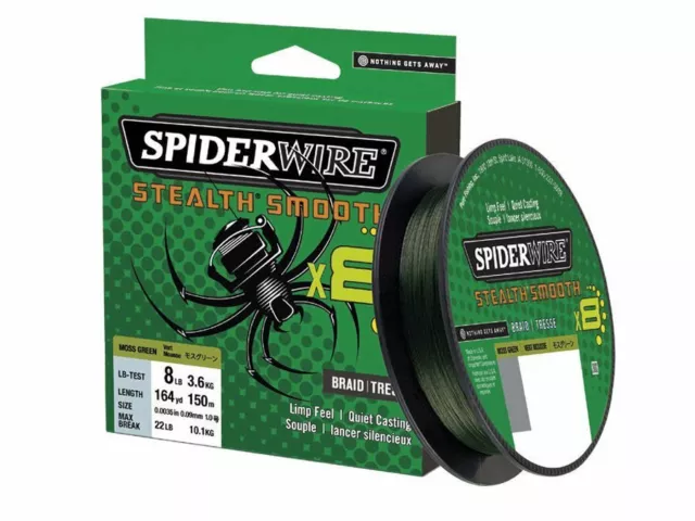 Spiderwire Stealth Smooth 8 Moss Green 150m 0.07mm-0.23mm Tresse