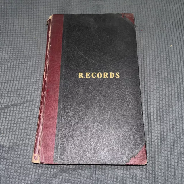 1930s Mohawk Valley NY Knights of Pythias Accounting Ledger Minute Book 14x9”