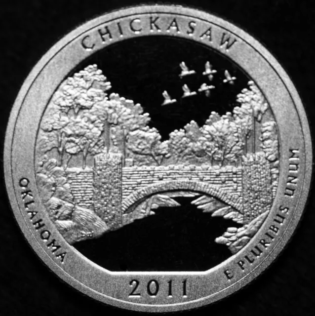 2011 S  Chickasaw Oklahoma ~ Silver Proof ~ America the Beautiful National Parks