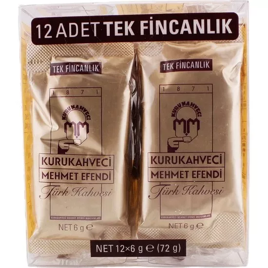 Türkischer Kaffee Mehmet Efendi Nummer  12 er Pack a 6 g Aktif im Angebot…..