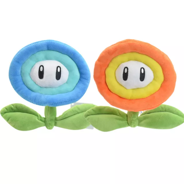 Super Mario Bros Ice Fire Flower Soft Plush Toys Stuffed Doll Kids Birthday Gift