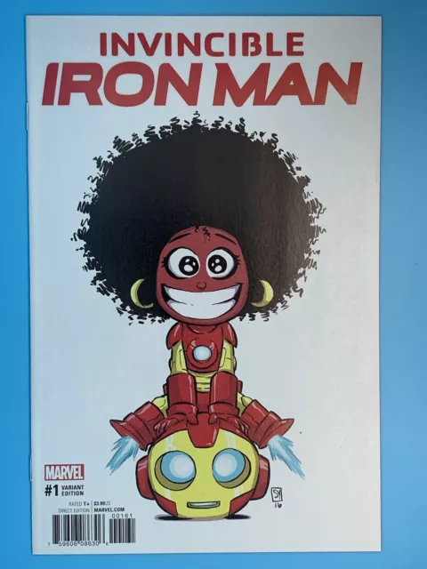 Marvel Comics INVINCIBLE IRON MAN (2017) #1 SKOTTIE YOUNG Variant Cover