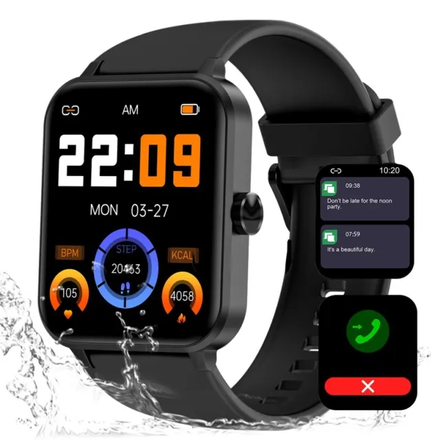 Smart Watch with Heart Rate Monitor Steps Calories Fitness Tracker for Men Women