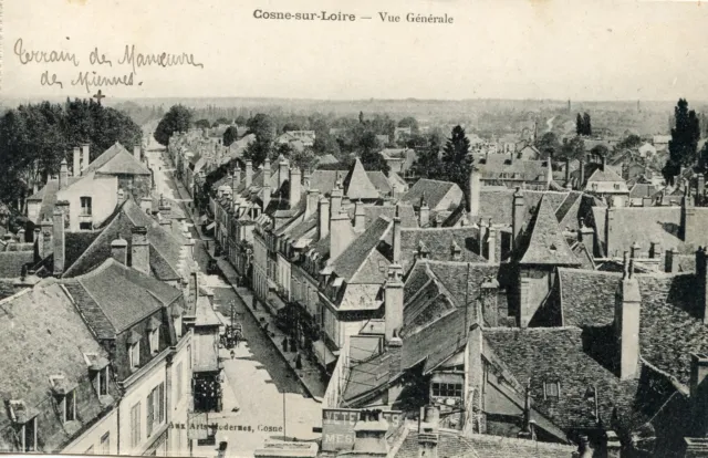 *27691 cpa Cosne sur Loire - general view