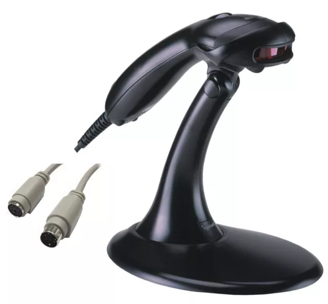 Barcodescanner Metrologic Voyager MS 9520 PS2 Laser Honeywell mit Ständer black