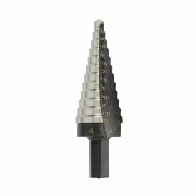 NEW Irwin Unibit Step Drill Bit #4 12 Hole Sizes 3/16” - 7/8” 10234SM Impact