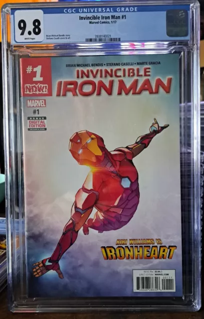 Invincible Iron Man #1 CGC 9.8 1st Riri Williams solo series Ironheart Disney+🔥
