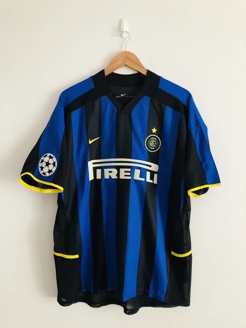 INTER MILAN JERSEY 2002-03 Home Player Issue Men's Shirt No