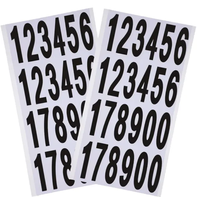 10 fogli adesivi numeri di cassetta delle lettere numeri autoadesivi in v